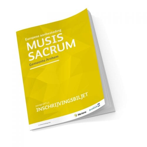 nlTender aanbesteding Musis Sacrum Arnhem biddocument